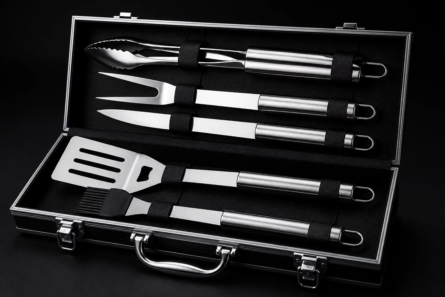 BBQ Tool Set Stainless Steel 5pc