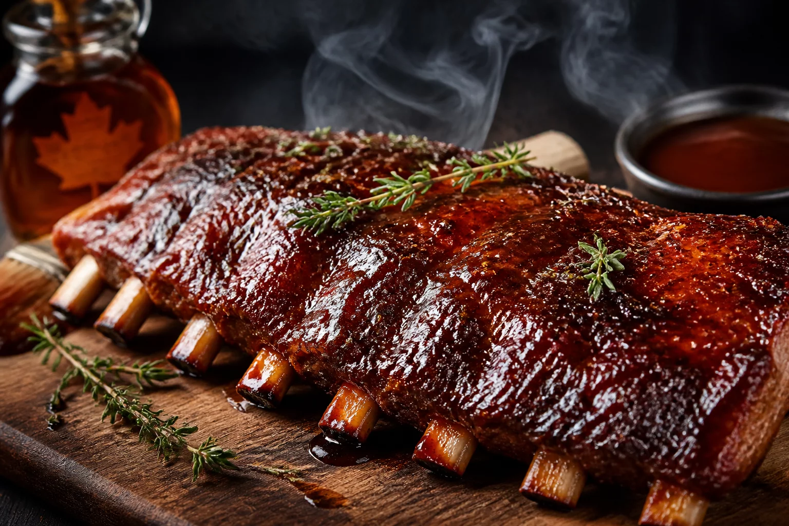 Classic Canadian Maple Glazed Ribs