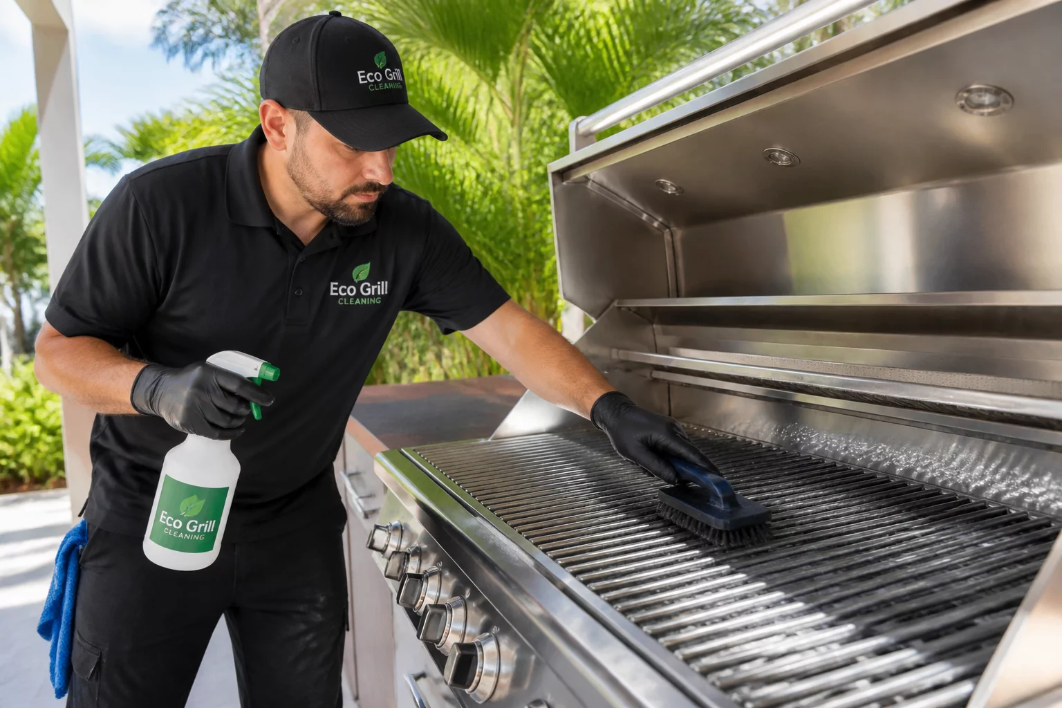 Deep Grill Cleaning Service by certified BBQ technicians