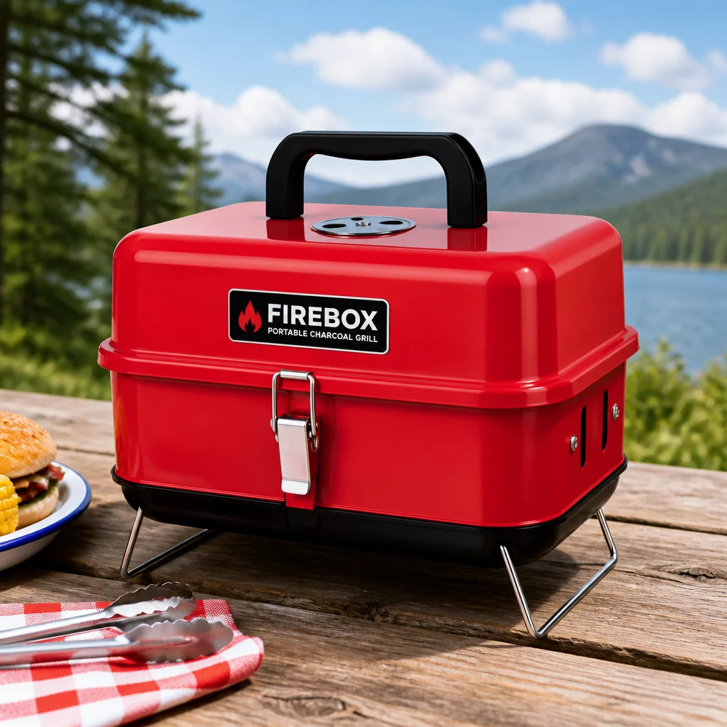 FireBox Portable Charcoal Grill