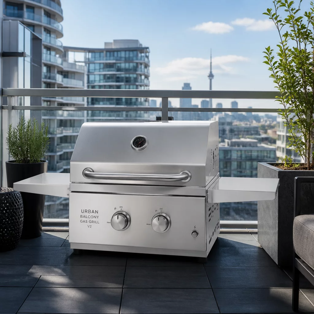 Urban Balcony Gas Grill V2 Gourmet Bundle
